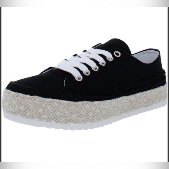 Very G Shoes - VERY G Espadrille Sneakers 8.5 Black $45 Retail NEW